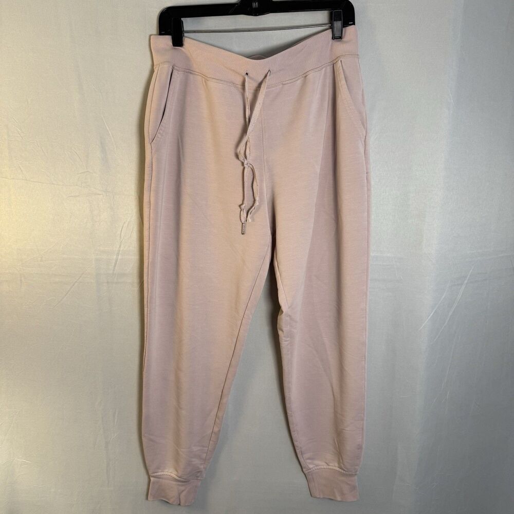 Skechers Women’s Jogger Pants Pink Drawstring Pockets Athleisure Lounging Size L